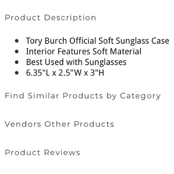 🧡 Tory Burch Sunglass Case NWOT🧡 - Picture 8 of 8